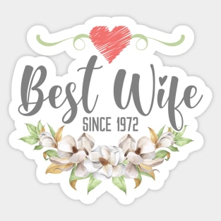 50 Years Wedding Anniversary Gift For Wife Sticker